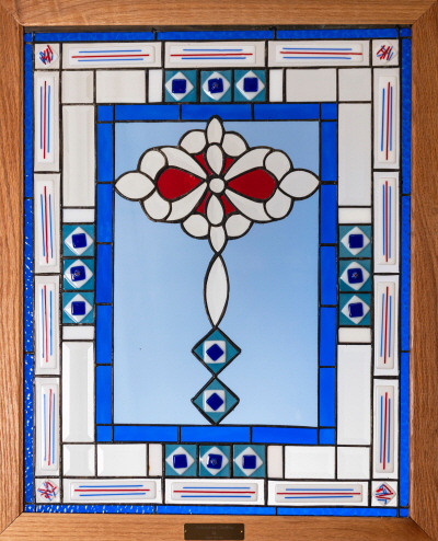 Blue Bevel/Red Center Blue Bevel/Red Center